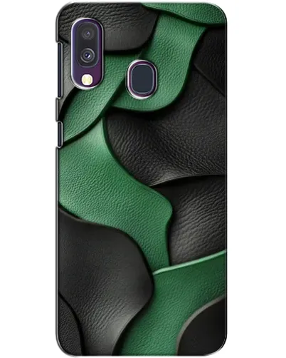 Чехол для Samsung Galaxy A40 2019 (A405F) с картинкой «Зеленые кожаные волны» Чехол для Samsung Galaxy A40 2019 (A405F) с картинкой «Зеленые кожаные волны»
