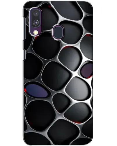 Чехол для Samsung Galaxy A40 2019 (A405F) с картинкой «Объемная темная решетка» Чехол для Samsung Galaxy A40 2019 (A405F) с картинкой «Объемная темная решетка»