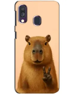 Чехол для Samsung Galaxy A40 2019 (A405F) с картинкой «Капибара виктория» Чехол для Samsung Galaxy A40 2019 (A405F) с картинкой «Капибара виктория»