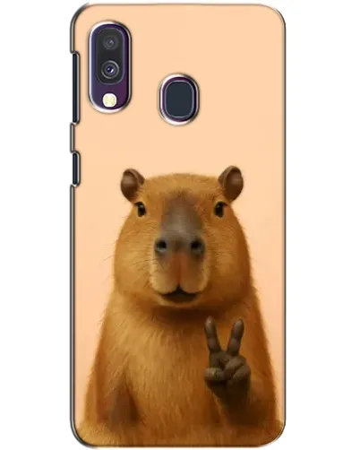 Чехол для Samsung Galaxy A40 2019 (A405F) с картинкой «Капибара виктория»