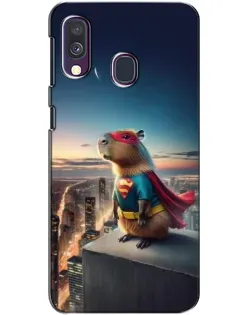 Чехол для Samsung Galaxy A40 2019 (A405F) с картинкой «Капи-мен супергерой» Чехол для Samsung Galaxy A40 2019 (A405F) с картинкой «Капи-мен супергерой»