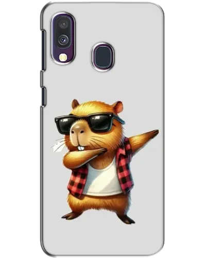 Чехол для Samsung Galaxy A40 2019 (A405F) с картинкой «Капибара рэпер даб»