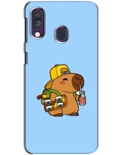 Чехол для Samsung Galaxy A40 2019 (A405F) с картинкой «Капибара на скейте» Чехол для Samsung Galaxy A40 2019 (A405F) с картинкой «Капибара на скейте»