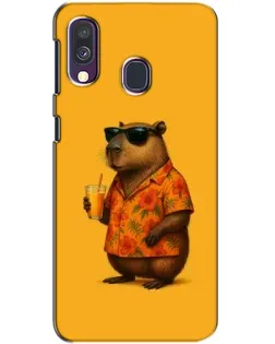 Чехол для Samsung Galaxy A40 2019 (A405F) с картинкой «Капибара на отдыхе» Чехол для Samsung Galaxy A40 2019 (A405F) с картинкой «Капибара на отдыхе»