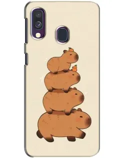 Чехол для Samsung Galaxy A40 2019 (A405F) с картинкой «Башня из капибар» Чехол для Samsung Galaxy A40 2019 (A405F) с картинкой «Башня из капибар»