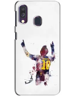 Чехол для Samsung Galaxy A40 2019 (A405F) с картинкой «Акварельный Месси Барселона»