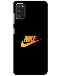 Чехол для Samsung Galaxy A41 (A415) с картинкой «Золотой логотип Nike»