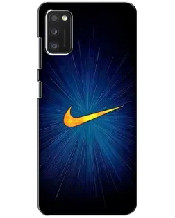 Чехол для Samsung Galaxy A41 (A415) с картинкой «Синий пульс Nike»