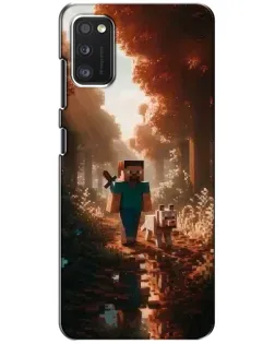 Чехол для Samsung Galaxy A41 (A415) с картинкой «Стив в лесу»