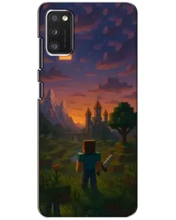 Чехол для Samsung Galaxy A41 (A415) с картинкой «Стив у башни»