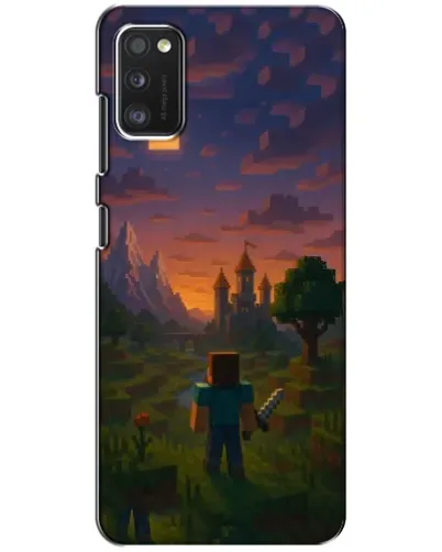 Чехол для Samsung Galaxy A41 (A415) с картинкой «Стив у башни» Чехол для Samsung Galaxy A41 (A415) с картинкой «Стив у башни»