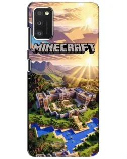 Чехол для Samsung Galaxy A41 (A415) с картинкой «Minecraft панорама»