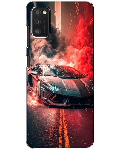 Чехол для Samsung Galaxy A41 (A415) с картинкой «Lamborghini красный дым»