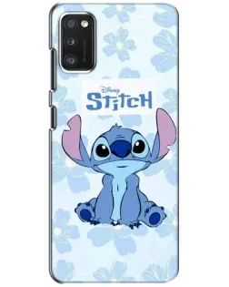 Чехол для Samsung Galaxy A41 (A415) с картинкой «Stitch среди цветов»