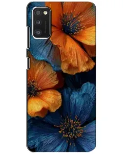 Чехол для Samsung Galaxy A41 (A415) с картинкой «Яркая сине-оранжевая флора» Чехол для Samsung Galaxy A41 (A415) с картинкой «Яркая сине-оранжевая флора»