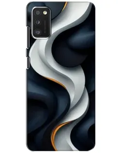 Чохол для Samsung Galaxy A41 (A415) з картинкою «Об'ємні чорно-білі стрічки» Чохол для Samsung Galaxy A41 (A415) з картинкою «Об'ємні чорно-білі стрічки»