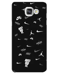 Чохол для Samsung Galaxy A5 2016 (A5100, A510F) з картинкою «Nike Black Pattern» Чохол для Samsung Galaxy A5 2016 (A5100, A510F) з картинкою «Nike Black Pattern»