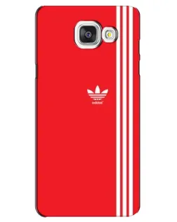 Чехол для Samsung Galaxy A5 2016 (A5100, A510F) с картинкой «Красный минимализм Adidas»
