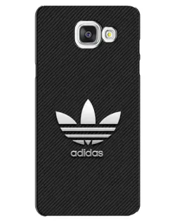 Чехол для Samsung Galaxy A5 2016 (A5100, A510F) с картинкой «Adidas Карбоновая текстура»