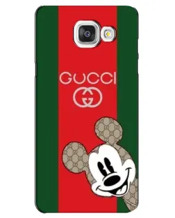 Чохол для Samsung Galaxy A5 2016 (A5100, A510F) з картинкою «Gucci — смуги та Міккі»