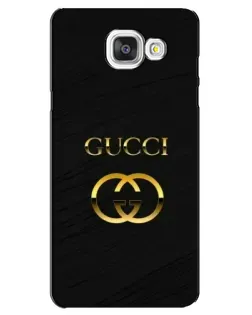 Чохол для Samsung Galaxy A5 2016 (A5100, A510F) з картинкою «Золотий логотип Gucci»