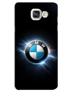 Чехол для Samsung Galaxy A5 2016 (A5100, A510F) с картинкой «BMW — неоновое сияние»