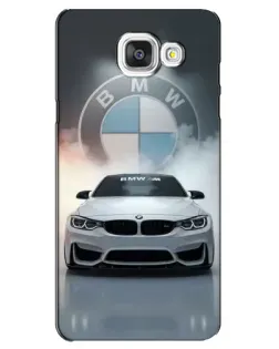 Чехол для Samsung Galaxy A5 2016 (A5100, A510F) с картинкой «BMW в белом дыму»