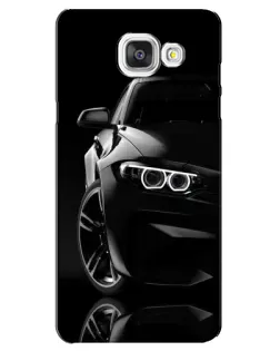 Чехол для Samsung Galaxy A5 2016 (A5100, A510F) с картинкой «Черная BMW — профиль»