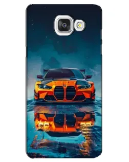 Чехол для Samsung Galaxy A5 2016 (A5100, A510F) с картинкой «BMW — золотая эмблема»