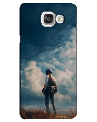 Чехол для Samsung Galaxy A5 2016 (A5100, A510F) с картинкой «Герой PUBG на скале»