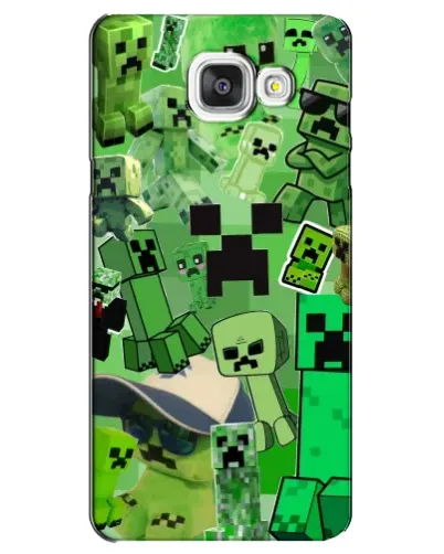 Чехол для Samsung Galaxy A5 2016 (A5100, A510F) с картинкой «Криперы Minecraft»