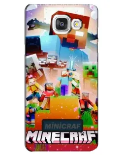Чехол для Samsung Galaxy A5 2016 (A5100, A510F) с картинкой «Minecraft герои игры»