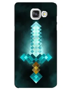 Чехол для Samsung Galaxy A5 2016 (A5100, A510F) с картинкой «Алмазный меч неон»