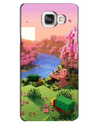 Чехол для Samsung Galaxy A5 2016 (A5100, A510F) с картинкой «Розовое дерево Minecraft»