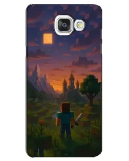 Чехол для Samsung Galaxy A5 2016 (A5100, A510F) с картинкой «Стив у башни»