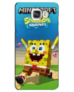 Чехол для Samsung Galaxy A5 2016 (A5100, A510F) с картинкой «Губка Боб Minecraft» Чехол для Samsung Galaxy A5 2016 (A5100, A510F) с картинкой «Губка Боб Minecraft»