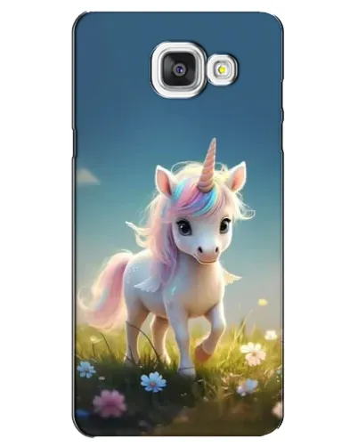Чехол для Samsung Galaxy A5 2016 (A5100, A510F) с картинкой «Единорог на поляне»