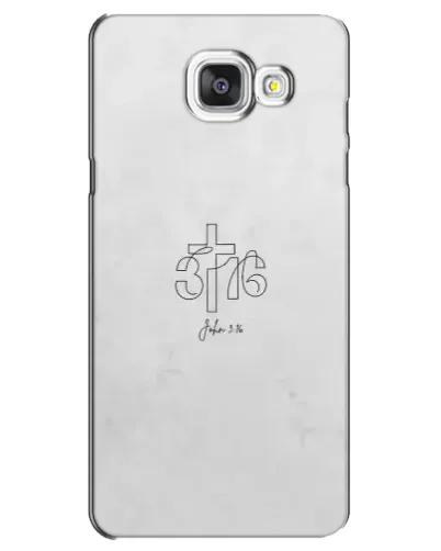 Чехол для Samsung Galaxy A5 2016 (A5100, A510F) с картинкой «Иоанна 3:16 Крест»