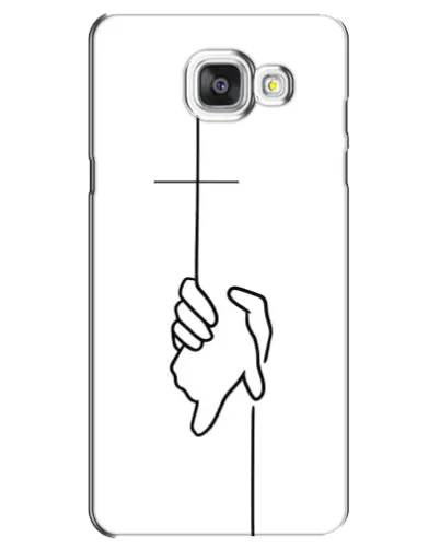 Чехол для Samsung Galaxy A5 2016 (A5100, A510F) с картинкой «Рука держит»