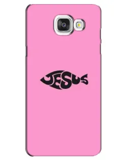 Чехол для Samsung Galaxy A5 2016 (A5100, A510F) с картинкой «Розовый символ  Jesus»
