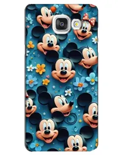 Чехол для Samsung Galaxy A5 2016 (A5100, A510F) с картинкой «Паттерн Микки и Минни»