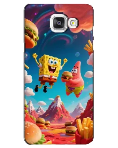 Чехол для Samsung Galaxy A5 2016 (A5100, A510F) с картинкой «Космический фастфуд»
