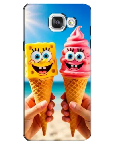 Чехол для Samsung Galaxy A5 2016 (A5100, A510F) с картинкой «Спанч Боб мороженое»