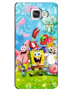 Чехол для Samsung Galaxy A5 2016 (A5100, A510F) с картинкой «Губка Боб и друзья»