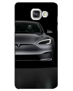 Чехол для Samsung Galaxy A5 2016 (A5100, A510F) с картинкой «Tesla Model S Look»