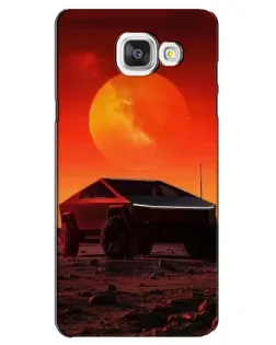Чехол для Samsung Galaxy A5 2016 (A5100, A510F) с картинкой «Cybertruck на Марсе»
