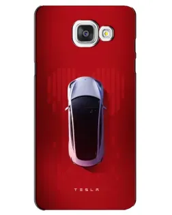 Чехол для Samsung Galaxy A5 2016 (A5100, A510F) с картинкой «Tesla Top View»