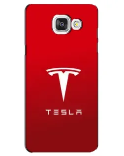 Чехол для Samsung Galaxy A5 2016 (A5100, A510F) с картинкой «Tesla Red Classic»