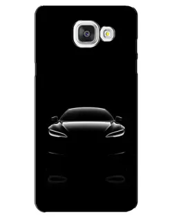 Чехол для Samsung Galaxy A5 2016 (A5100, A510F) с картинкой «Силуэт Tesla Night»