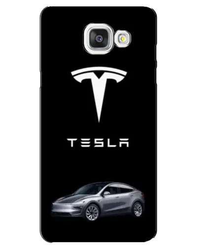 Чехол для Samsung Galaxy A5 2016 (A5100, A510F) с картинкой «Tesla Model Y»